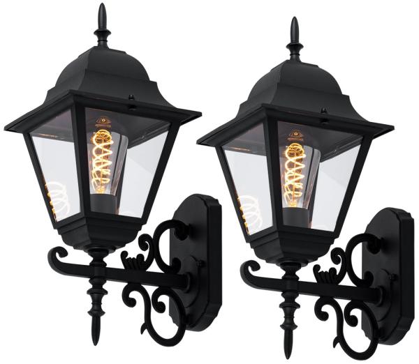 2er Set LED Wandleuchte aus Alu, Höhe 44,5 cm