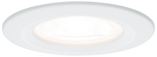 Paulmann No. 93477 LED Einbauleuchte Nova rund 6,5W GU10 Weiß matt 1er-Set starr IP44
