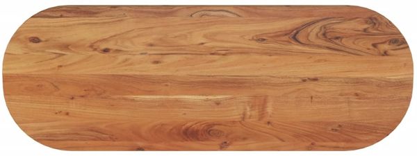 vidaXL Tischplatte 110x40x2,5 cm Oval Massivholz Akazie 370085