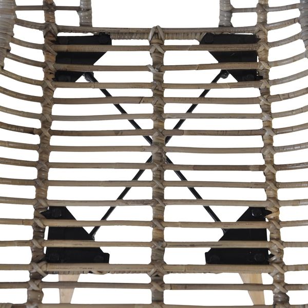 vidaXL Esszimmerstühle 4 Stk. Braun Natürliches Rattan 246854 Bild 4