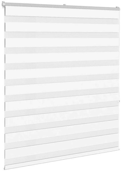 vidaXL Doppelrollo Weiß 135x150 cm Stoffbreite 130,9 cm Polyester 4014762 Bild 3