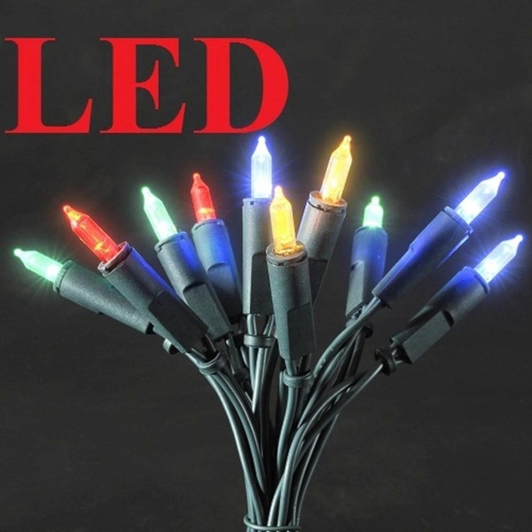 LED Minilichterkette, 35 bunte Dioden,5,1m