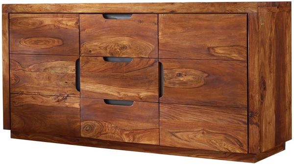 Sideboard Sheesham 150x45x75 walnuss lackiert DUKE #125