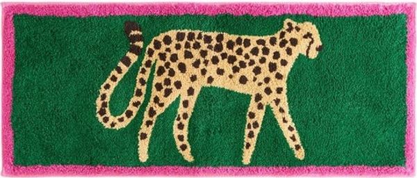 Next Badematte Badläufer mit Gepard-Animal-Print 100 % Baumwolle, Höhe 110 mm, Baumwolle