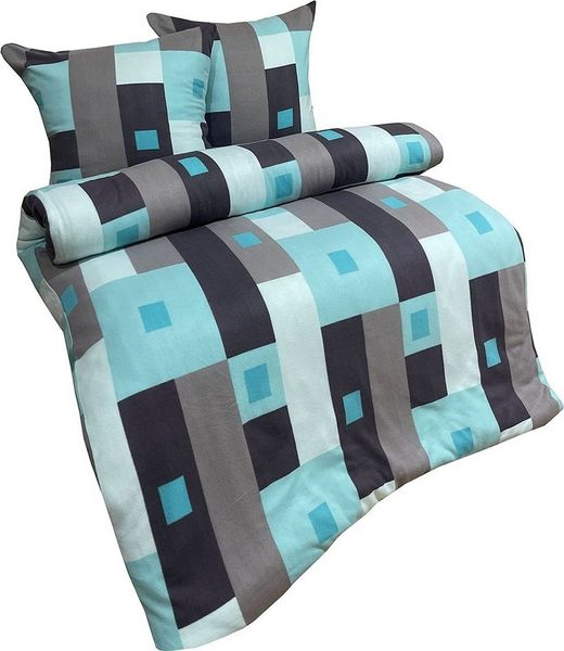 One Home Bettwäsche Winter Fleece, Fleece, 4 teilig, modern und kariert, kuschelig flauschig warm weich Winter Übergröße