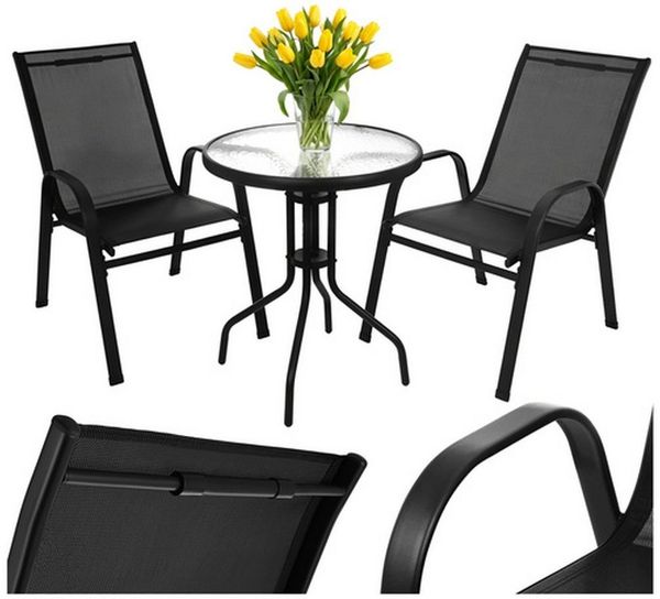 Gardlov Gartenlounge-Set Gartenmöbel Balkonmöbel, (Spar-Set, wetterfest), stapelbare Stühle, UV-beständige Materialien und einfache Reinigung