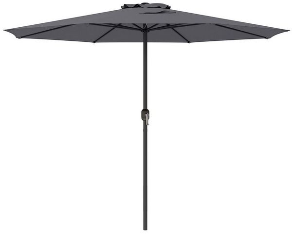 COSTWAY Sonnenschirm, LxB: 350x350 cm, Balkonschirm mit Kurbel, für Garten, Terrasse