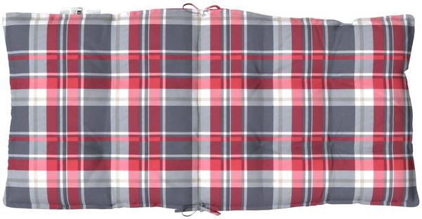 vidaXL Niedriglehner-Auflagen 4 Stk. Rot Karomuster Oxford-Gewebe 377711 Bild 7