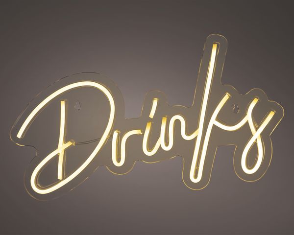 LED Neonschriftzug Drinks NEON