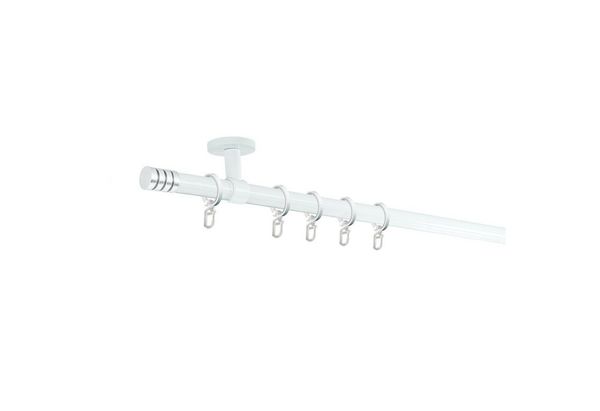 SN DECO GROUP Gardinenstange Lille, Ø 19 mm, 1-läufig, fixmaß, Verschraubt, Stahl, Komplettset mit Ringen