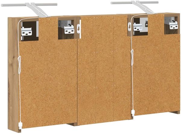 vidaXL Badezimmerschrank-Set 3 pcs 90 x 10,5 x 50 cm Holzwerkstoff 3403679 Bild 9