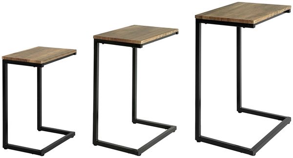 SoBuy FBT102-F Couchtisch, MDF, PVC-Furnier, Braun, 46 x 61 x 30 cm
