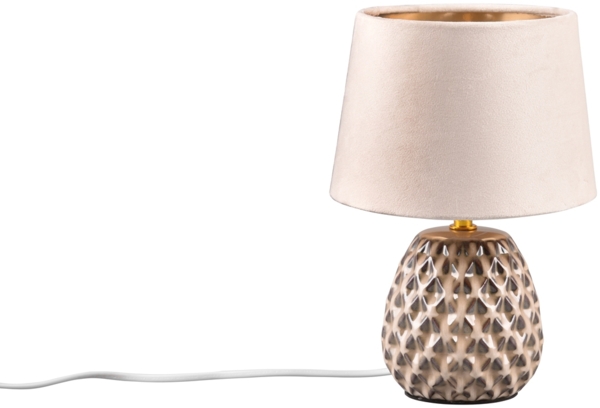 Trio Leuchten Tischleuchte Ariana E14, beige, Keramik Bild 6