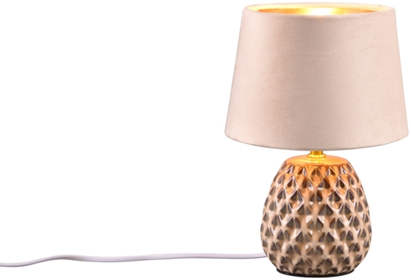 Trio Leuchten Tischleuchte Ariana E14, beige, Keramik Bild 2