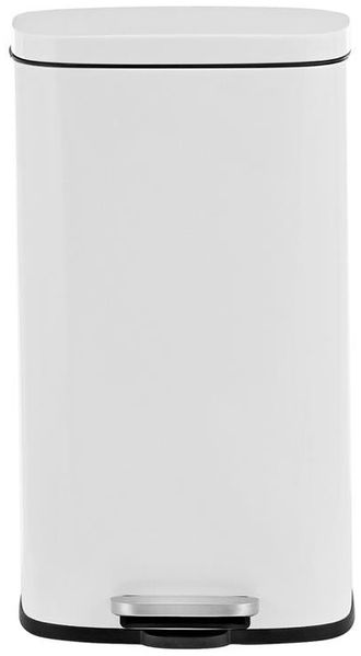 Songmics Mülleimer, geruchsdicht, Edelstahl, 30 Liter, Weiß Bild 4