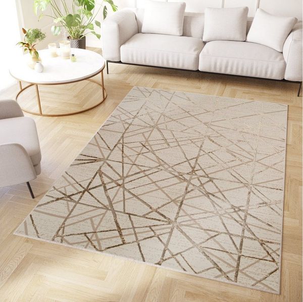 Tapiso Teppich CRYSTAL, rechteckig, Höhe: 8 mm, Wohnzimmer, Schlafzimmer, modern Design