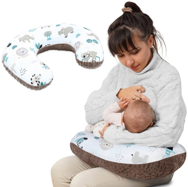 Totsy Baby Stillkissen Stillkissen klein Minky 130 x 45 cm - Stillhörnchen kleines Still