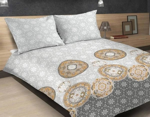 Matex Bettwäsche Satin Exclusive 160x200 Mandala weiß/beige