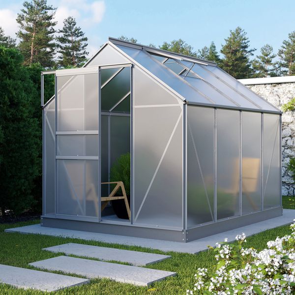 Vitavia Gewächshaus "Planet 5000" inkl. Fundament, aluminium, 5,0 m²,6 mm HKP