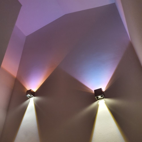 s.luce Ixa LED Wandlampe verstellbare Winkel Innen & Außen IP44 Anthrazit Bild 19