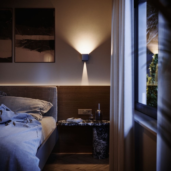 s.luce Ixa LED Wandlampe verstellbare Winkel Innen & Außen IP44 Anthrazit Bild 14