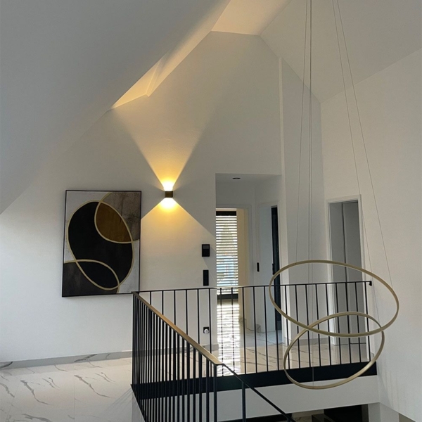 s.luce Ixa LED Wandlampe verstellbare Winkel Innen & Außen IP44 Anthrazit Bild 17