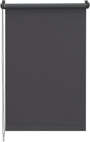 Sekey Seitenzugrollo Verdunkelung ohne Bohren Blickdicht Dunkelgrau 85x150cm