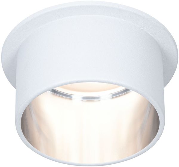 Paulmann No. 93384 LED Einbauleuchte Gil 6W IP44 2700K Weiß Eisen 3-Stufen dimmbar