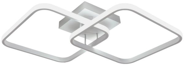 Riserva LED Deckenleuchte LED Deckenleuchte Modern Kreuz Design 50W 3000K Deckenlampe Weiß, für Schlafzimmer, Wohnzimmer, Ankleidezimmer