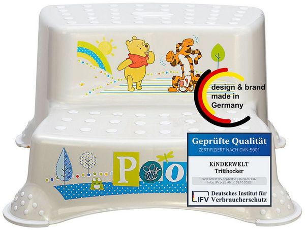 KiNDERWELT Tritthocker zweistufiger Tritthocker Disney Winnie Puuh perl