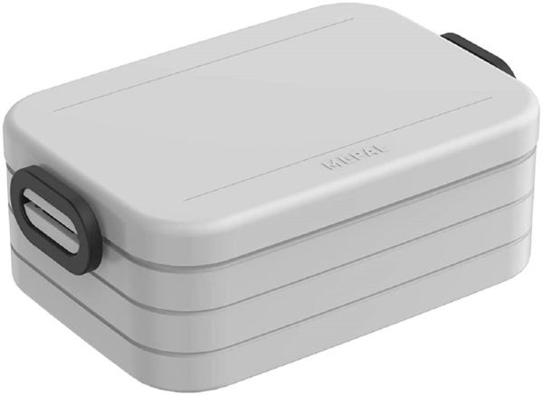 Mepal Take a Break Midi – Limited Edition Cool Grey / Grau – 900 ml Inhalt – Lunchbox mit Trennwand – ideal für Mealprep – spülmaschinenfest, Polypropyleen