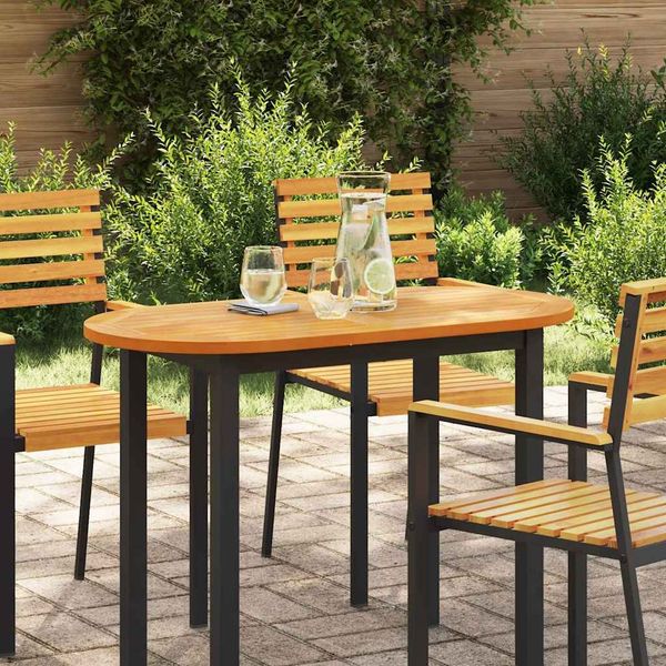 vidaXL Tischplatte Öl-Natur 100 x 50 x 2 cm Massivholz Akazie 4108100