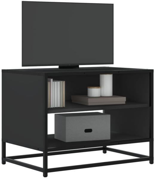 vidaXL TV-Schrank Schwarz 61x40x46 cm Holzwerkstoff und Metall 848879