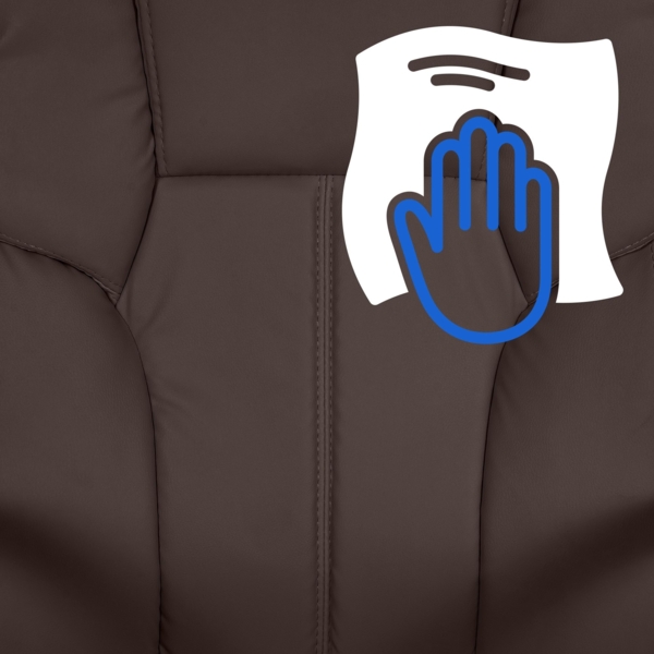 CLP Bürostuhl BIG Xanthos Kunstleder,braun Bild 8