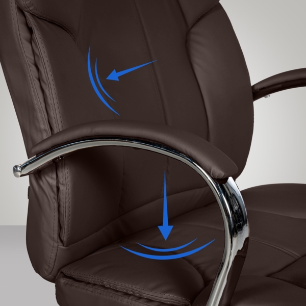 CLP Bürostuhl BIG Xanthos Kunstleder,braun Bild 5