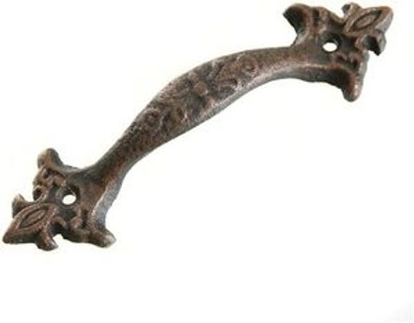 LB H&F Lilienburg Möbelgriff Möbelgriff Türgriff Retro Türknauf Schrankgriffe Griffe Torgriff (Schrank Zubehör Kommode Griff diy reparieren basteln Möbel Beschläge Antike Küchenschrankgriff Vintage Landhaus Metall Eisen, Metall Gusseisen Nostalgie Anti... Bild 4