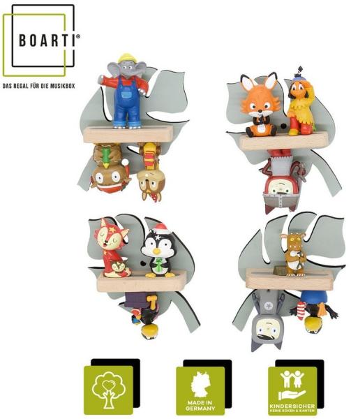 VCM Wandregal BOARTI Regal 920876 Grün H. 22 x B. 34 x T. 19 cm