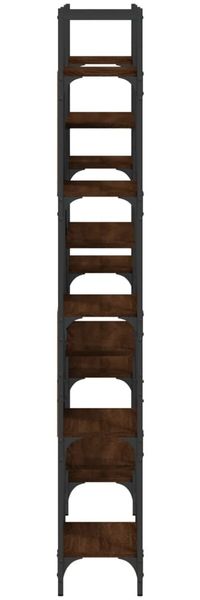 vidaXL Bücherregal Braun Eichen-Optik 155,5x24x166,5 cm Holzwerkstoff 838862 Bild 6