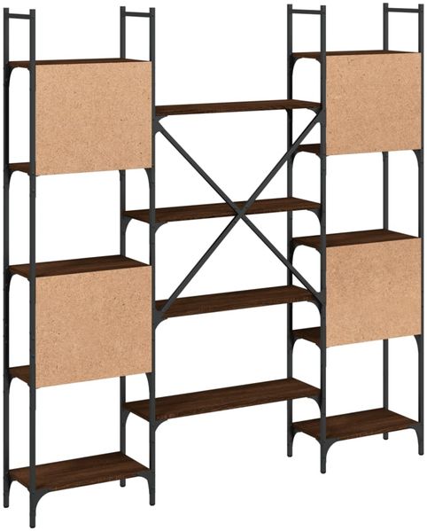 vidaXL Bücherregal Braun Eichen-Optik 155,5x24x166,5 cm Holzwerkstoff 838862 Bild 7