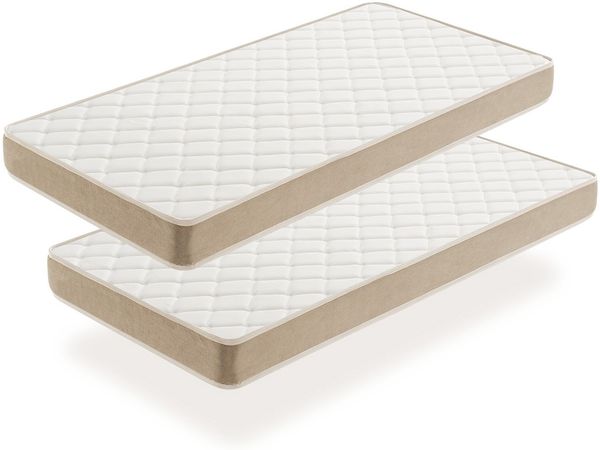 Moonia 2er-Pack Matratzen Komfortschaum Beige 80x130cm