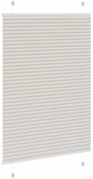vidaXL Plissee Hellgrau 85x100 cm Stoffbreite 84,4 cm Polyester 4015327 Bild 4