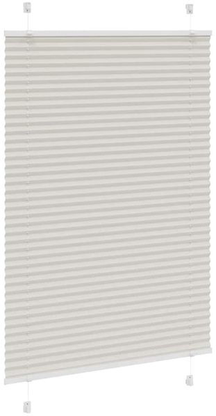 vidaXL Plissee Hellgrau 85x100 cm Stoffbreite 84,4 cm Polyester 4015327 Bild 3