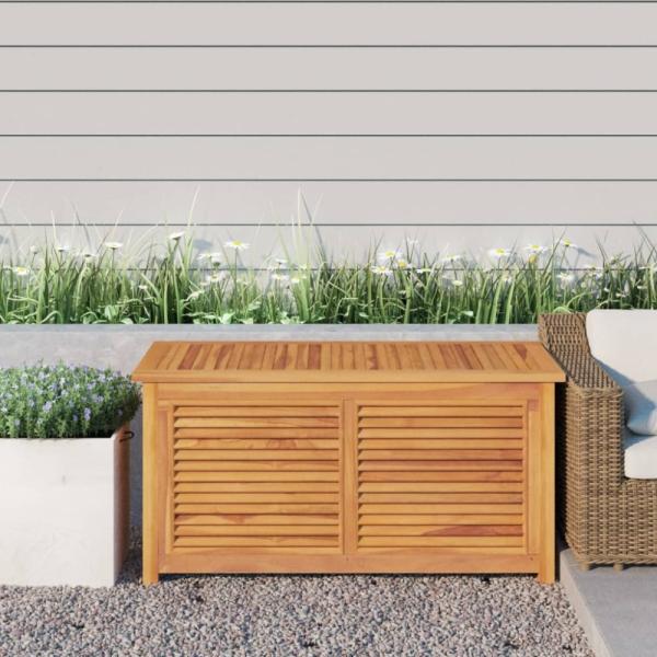 vidaXL Gartenbox mit Beutel 114 x 50 x 58 cm Massivholz Teak 363271