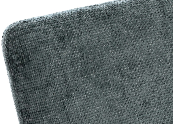 Esszimmer-Set HWC-G55, 2er-Set Stuhl mit Armlehne+Sitzbank 160cm, Edelstahl gebürstet Stoff/Textil Chenille ~ blau-grün Bild 4