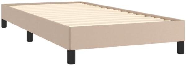 vidaXL Bettgestell Cappuccino-Braun 90x200 cm Kunstleder [346885] Bild 4