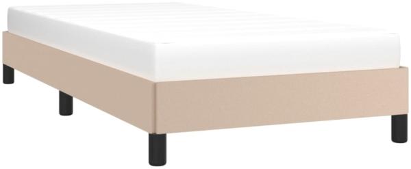 vidaXL Bettgestell Cappuccino-Braun 90x200 cm Kunstleder [346885] Bild 2