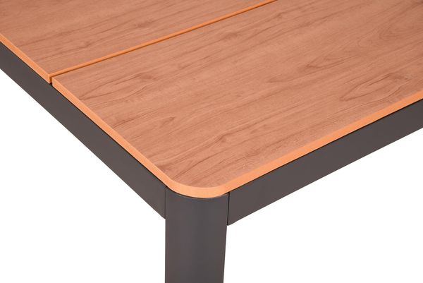 Gartentisch LISA - Kunststoff, Braun, 180x91x74cm | Terrassentisch Wetterfest Outdoor Tisch Bild 3