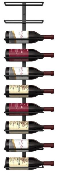 oyajia Weinregal Wand-Weinregal für 10 Weinflaschen, Metall Weinregal 22x8x98 cm, Weinregal aus Metall, Flaschenregal, Hängender Weinflaschenständer,Handtuchhalter für Küche,Restaurant,Bar