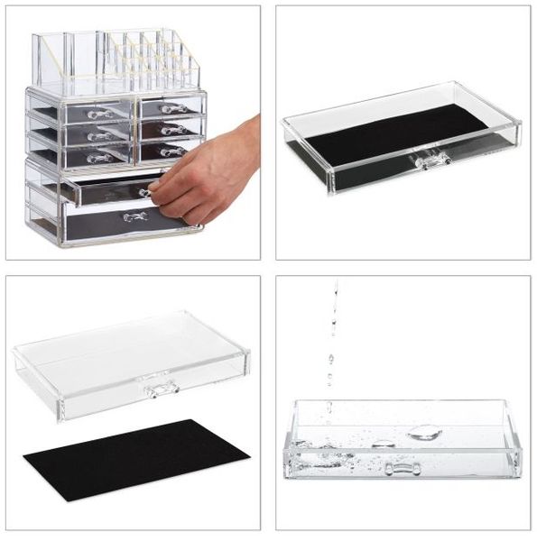 Relaxdays Make Up Organizer mit 8 Schubladen Bild 8