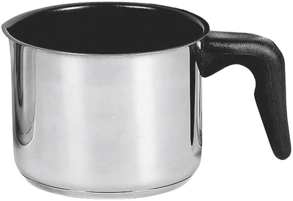 KARL KRÜGER Milchtopf mit Ausguss innen antihaftversiegelt 1,6 Liter Ø14cm Edelstahl